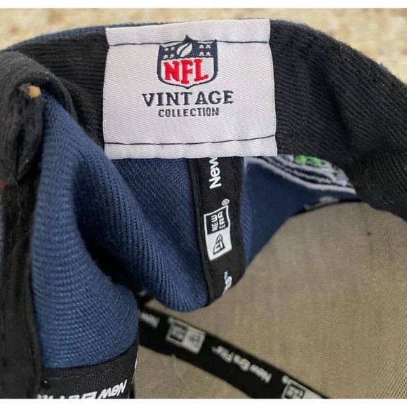 New Era Fits NFL Vintage Collection Seattle Seahawks Hat, Adult Snapback - Picture 8 of 9